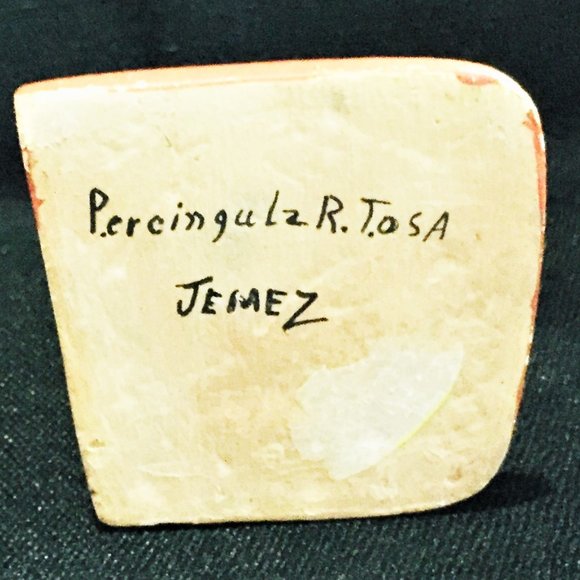 Vintage One of a Kind Pottery by Percingula R. Tosa Jemez Pottery Adobe Home - Picture 8 of 9